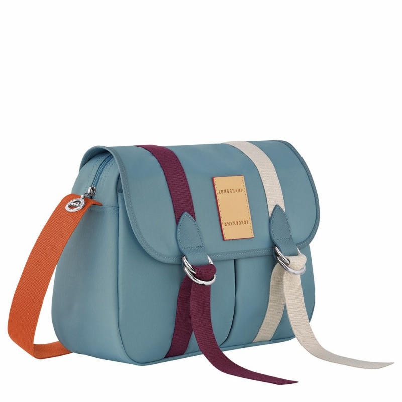 Blue Longchamp Le Pliage Re-Play L Women's Crossbody Bags